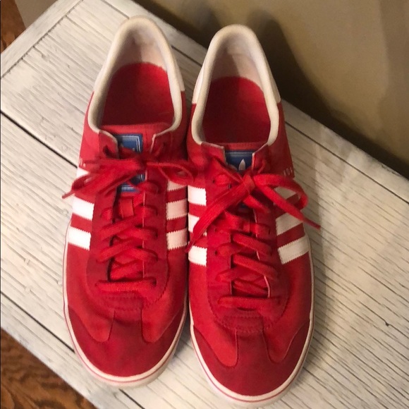 adidas Shoes | Adidas Red Samoa Mens Shoes Size 3 | Poshmark